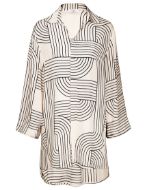Watercult Camicia da Spiaggia Black-silver Donna