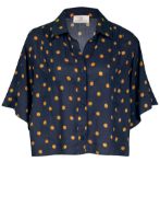 Watercult Camicia da Spiaggia blu navy-ambra Donna
