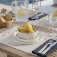 MB Tovagliette+Sottobicchiere antimicrobiche set 6pz beige