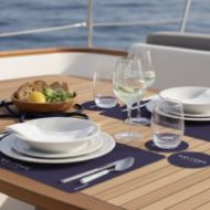 MB Tovagliette+Sottobicchiere antimicrobiche set 6pz blu