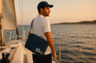 MB Borsa Impermeabile Per Computer Thalassa – Blu
