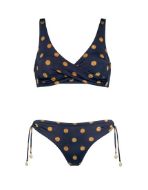 Watercult  Bikini Top + Slip Navy-amber Donna