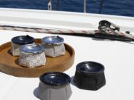 MB Posacenere Windproof Ricamato Natur